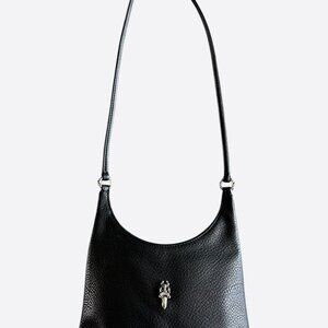Chrome Hearts Black Dagger Leather Viv Bag